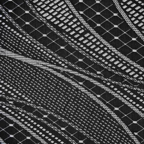 Black Patterned Fabric Swatch