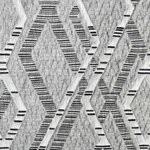 Gray Patterned Fabric Swatch