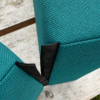 Velcro hinge between cushion sections.
