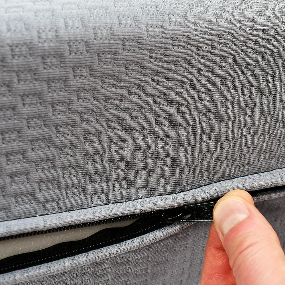 gray polyester zipper