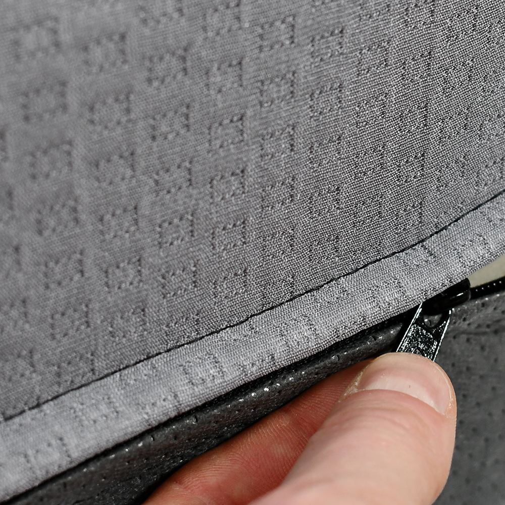 Grey Polyester Zipper